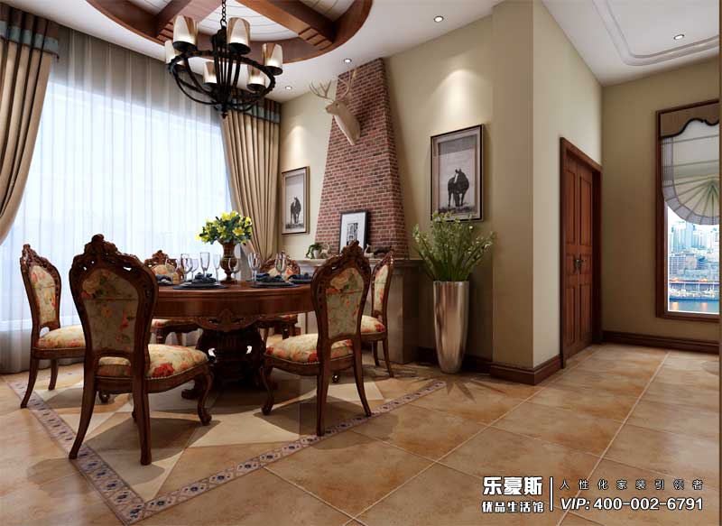 中儲七星公館美式風格裝修效果圖