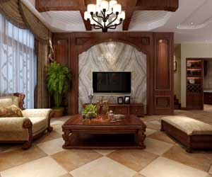 中儲(chǔ)七星公館美式風(fēng)格裝修效果圖，小美的別致情懷