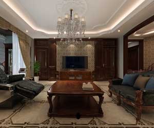 星湖國(guó)際花園美式風(fēng)格裝修效果圖