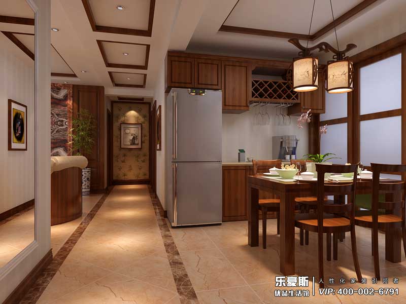 天山銀河廣場(chǎng)新中式風(fēng)格裝修效果圖