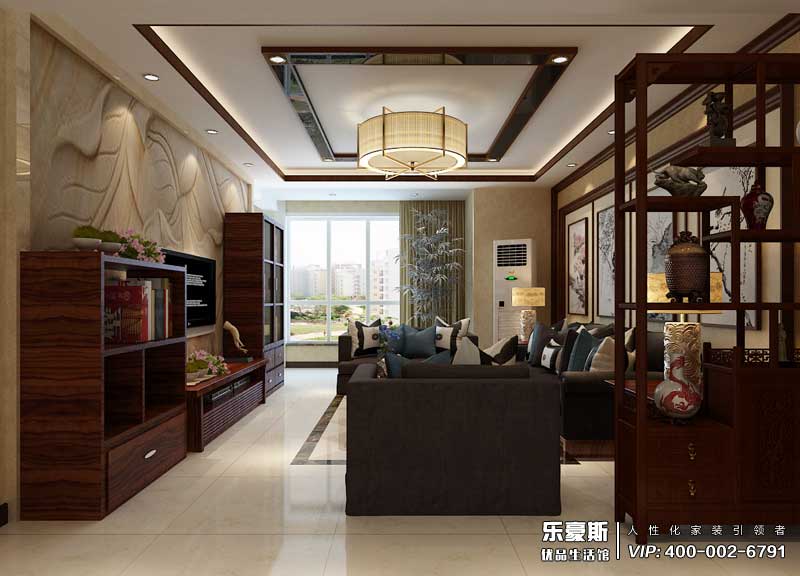 林蔭大院中式風格裝修設計