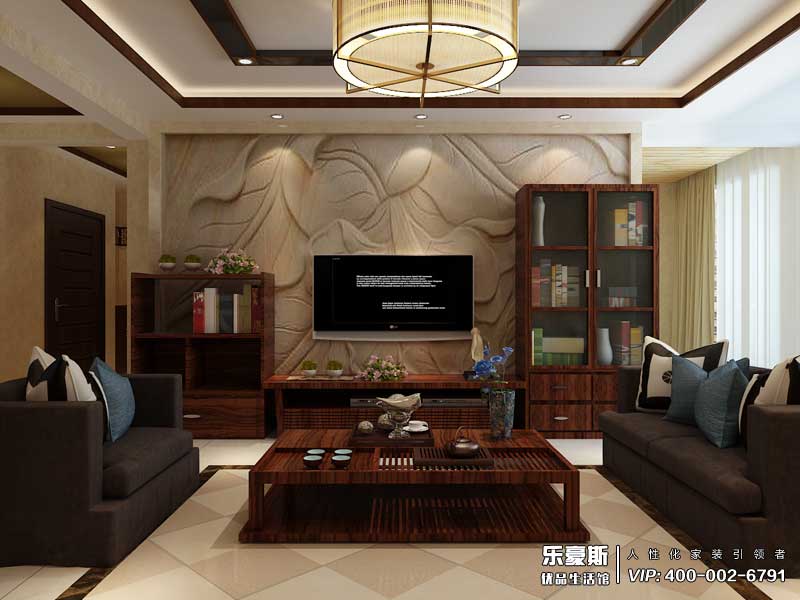 林蔭大院中式風格裝修設計