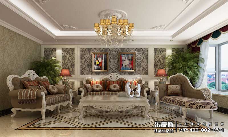 恒大華府320平米新古典風格裝修效果圖