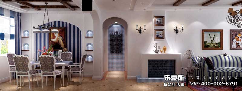 天山壹方中心地中海風(fēng)格裝修效果圖