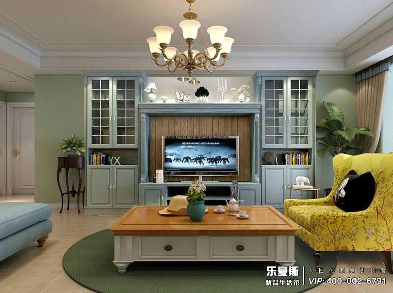 林蔭大院美式風(fēng)格裝修效果圖