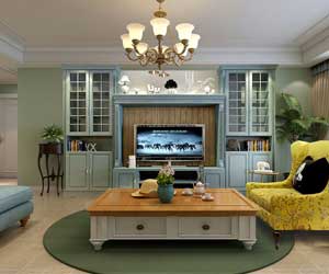 石家莊林蔭大院裝修效果圖，美式風(fēng)格美的不一般