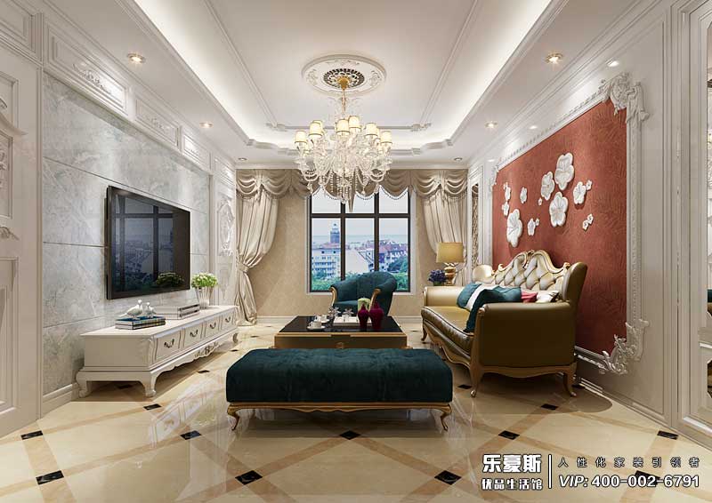 東勝紫御公園廣場(chǎng)法式風(fēng)格裝修效果圖