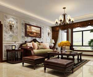 星湖國(guó)際花園美式風(fēng)格裝修效果圖