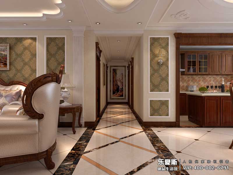 盛邦218平米美式風(fēng)格別墅裝修效果圖