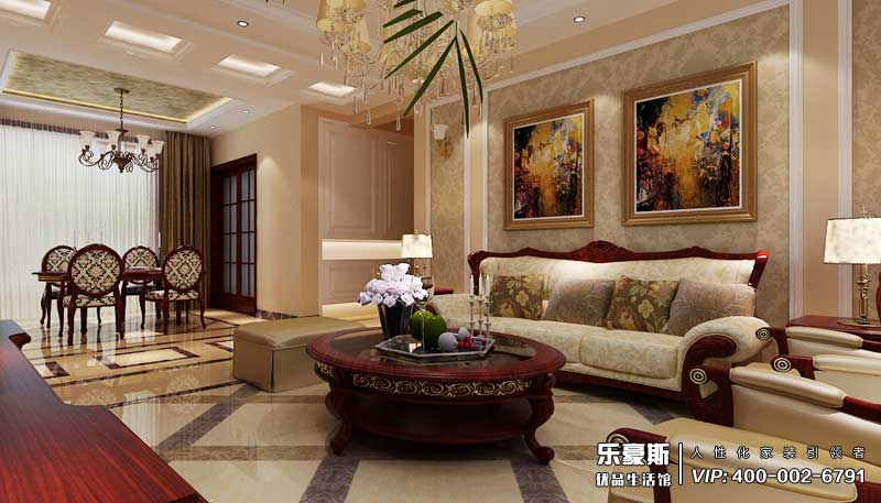 盛邦三期歐式風格裝修效果圖