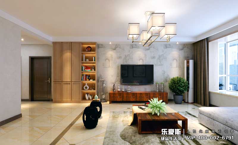 御河上院150平米三室現(xiàn)代中式裝修效果圖