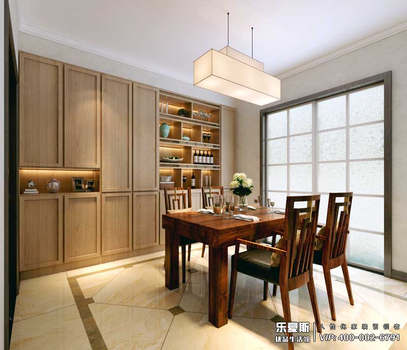 御河上院150平米三室現(xiàn)代中式裝修效果圖