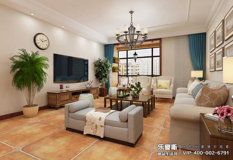 御河上院165平米美式風格裝修效果圖