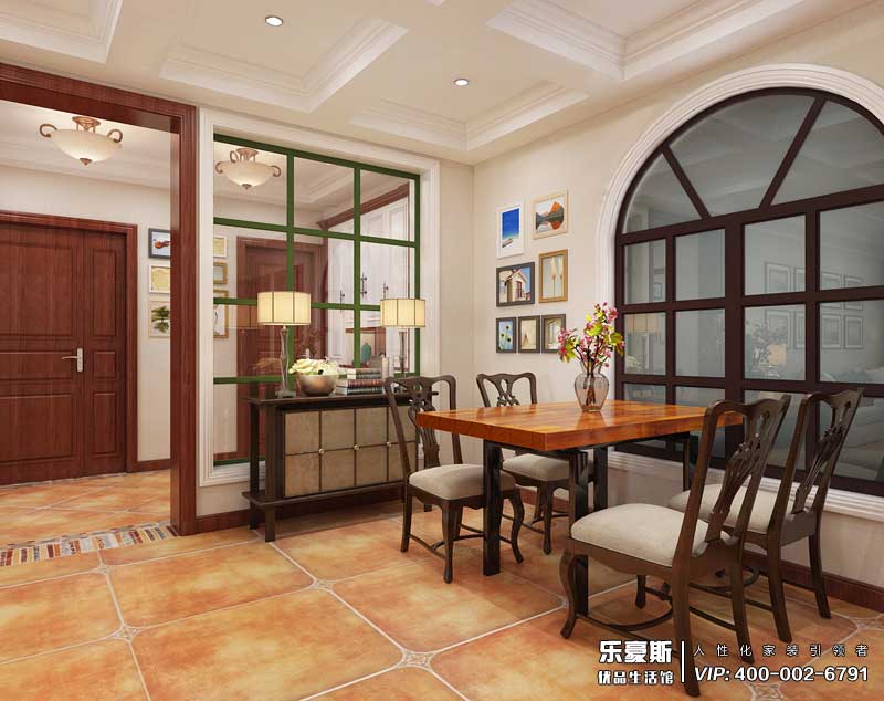 御河上院165平米美式風格裝修效果圖