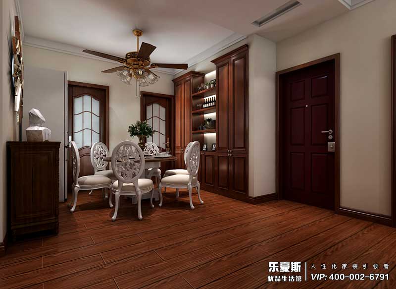 恒潤時代廣場美式風格裝修效果圖