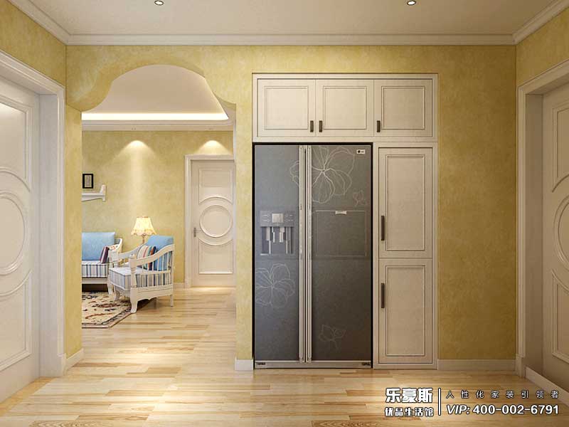 秀水名邸108平米田園地中海裝修效果圖