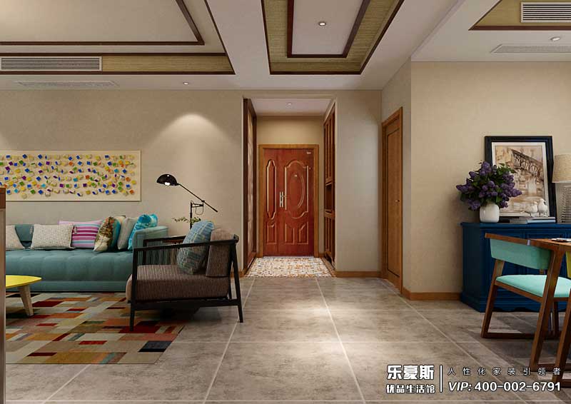 天山世界之門U米公園新中式混搭風(fēng)格裝修效果圖