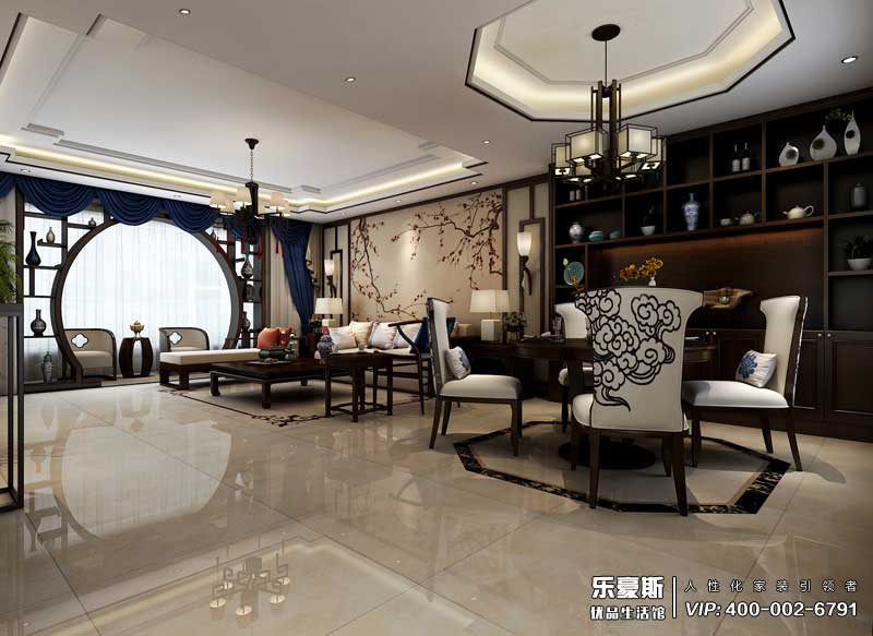 中儲七星公館新中式風格裝修效果圖