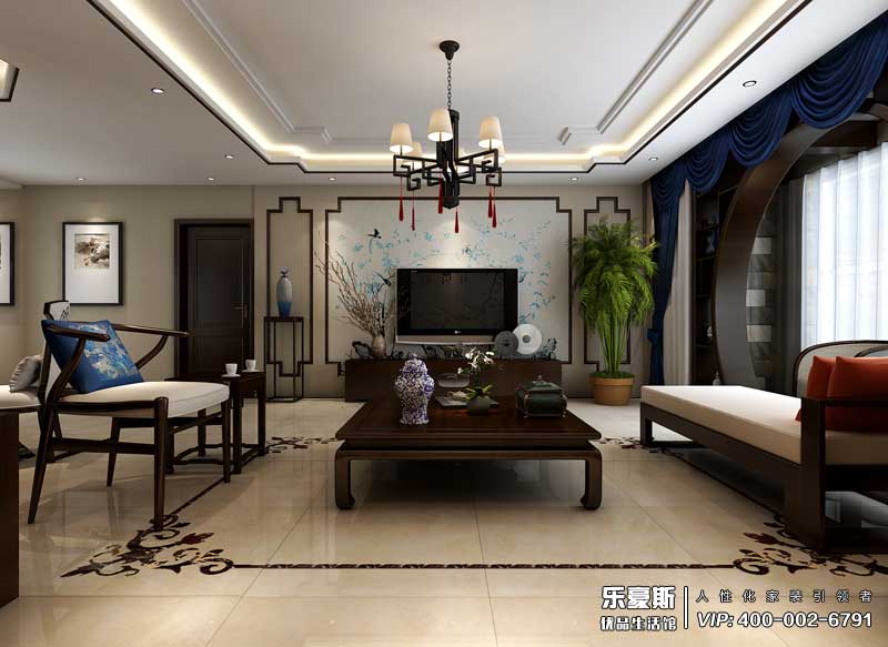 長宏錦園新中式風格裝修設計效果圖