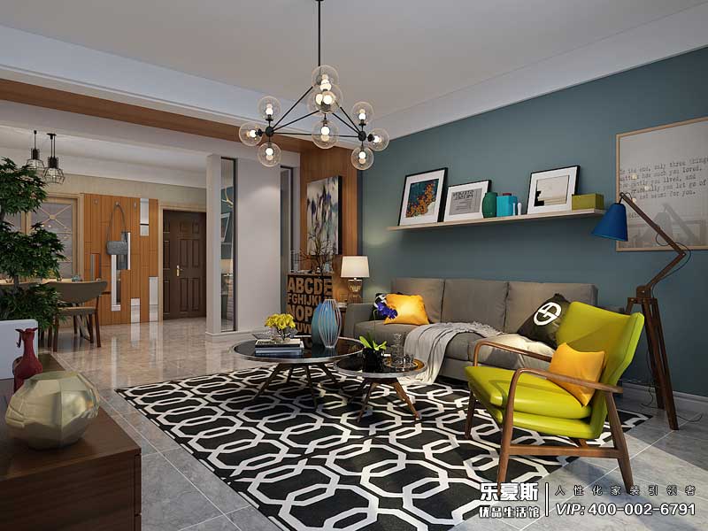 林蔭大院北歐風格裝修設計效果圖