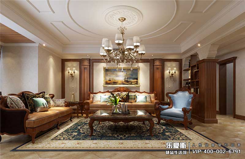 新合作城市廣場(chǎng)美式風(fēng)格裝修設(shè)計(jì)效果圖