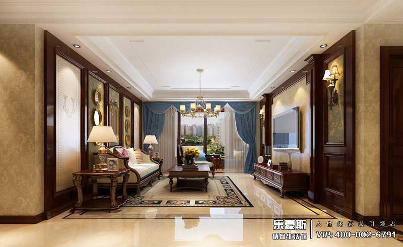 瑞城135平米歐式古典風(fēng)格裝修效果圖