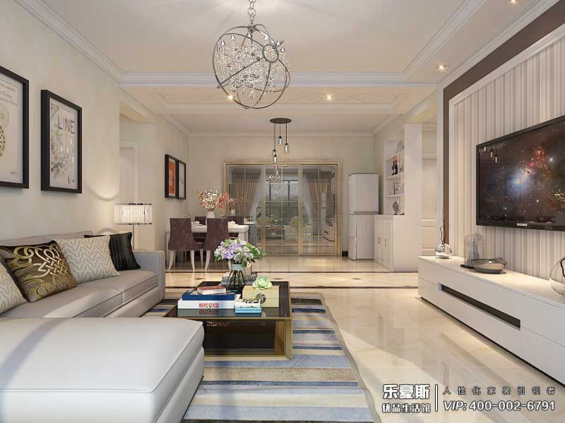 國(guó)仕山139平米三室兩廳現(xiàn)代風(fēng)格裝修效果圖