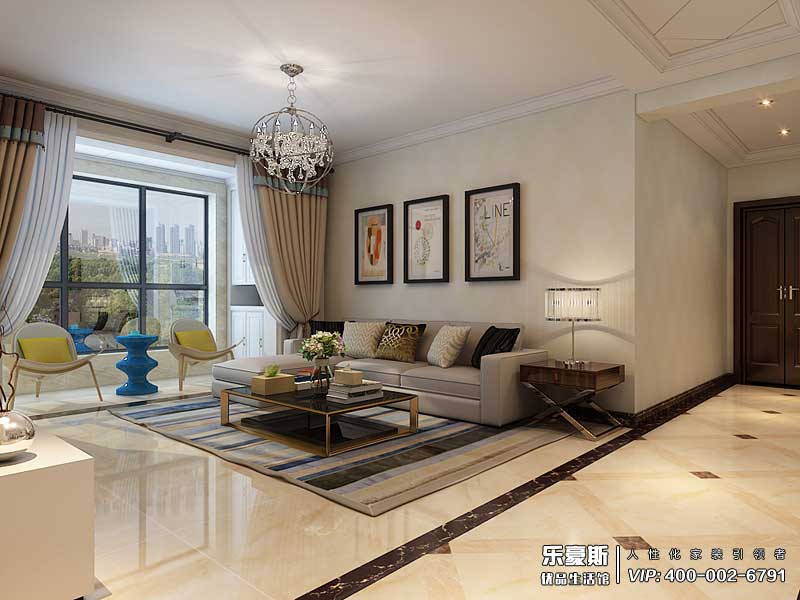 國(guó)仕山139平米三室兩廳現(xiàn)代風(fēng)格裝修效果圖