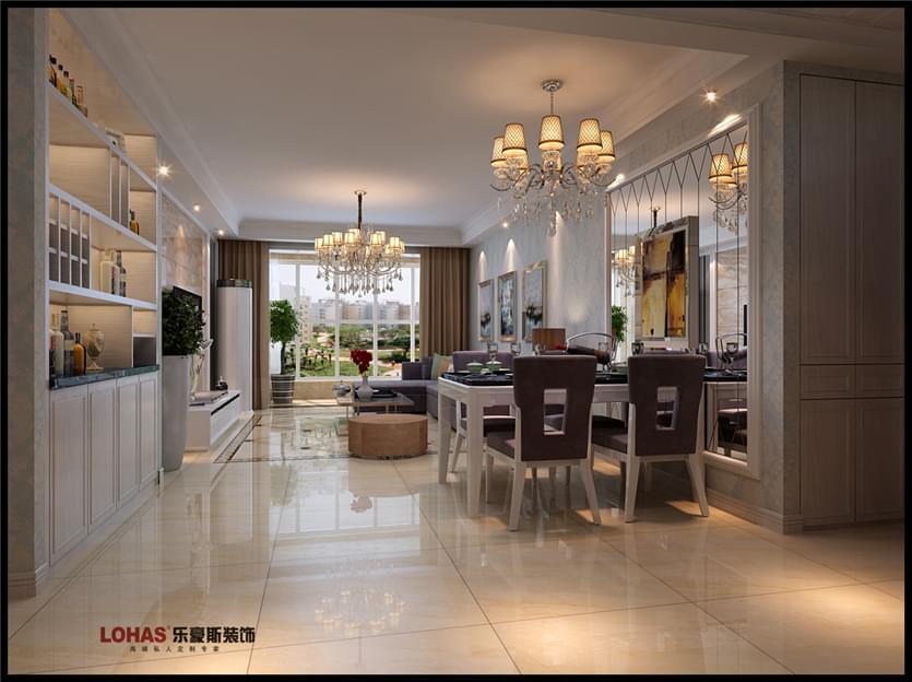 弘石灣140平三室兩廳現(xiàn)代簡約裝修效果圖