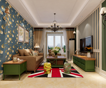 上東區(qū)98平米兩室一廳田園風(fēng)格