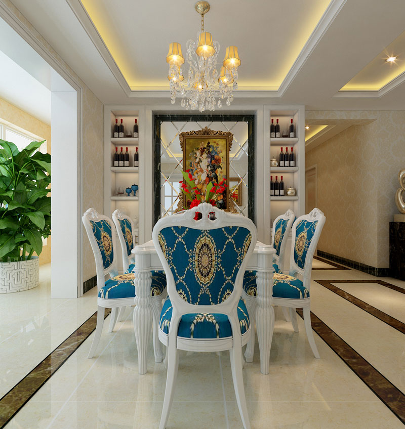 盛邦二期139平米三室兩廳簡歐風(fēng)格 盛邦二期139平米三室兩廳簡歐風(fēng)格