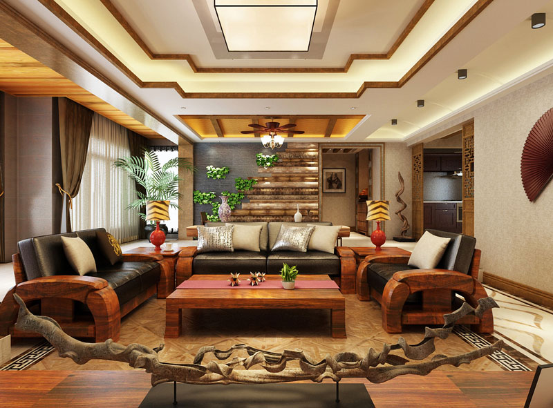 七十九號(hào)院小區(qū)148平米三室兩廳新中風(fēng)格