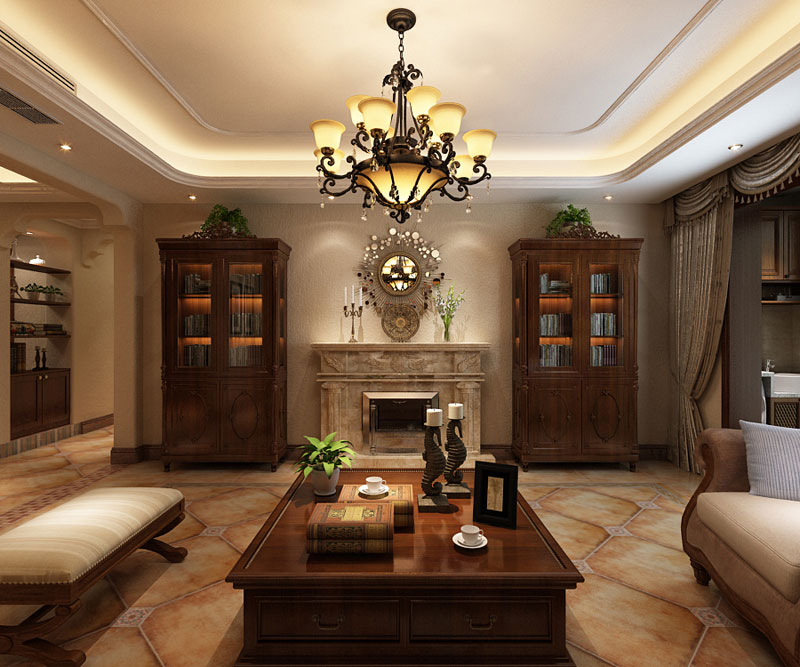 藍(lán)山印象148㎡三室兩廳美式風(fēng)格 藍(lán)山印象148㎡三室兩廳美式風(fēng)格