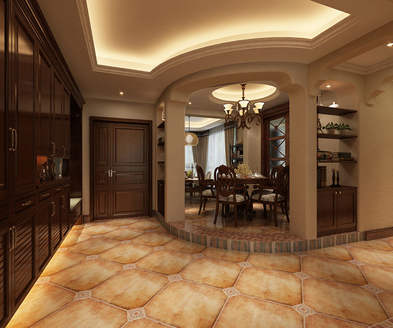 藍(lán)山印象148㎡三室兩廳美式風(fēng)格 藍(lán)山印象148㎡三室兩廳美式風(fēng)格