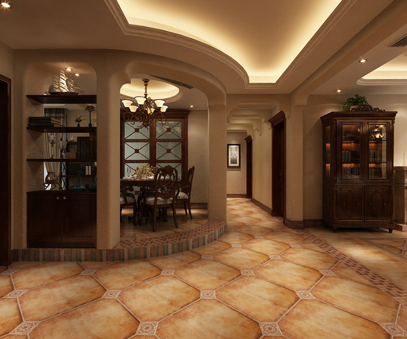 藍(lán)山印象148㎡三室兩廳美式風(fēng)格 藍(lán)山印象148㎡三室兩廳美式風(fēng)格