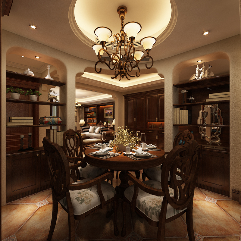 藍(lán)山印象148㎡三室兩廳美式風(fēng)格 藍(lán)山印象148㎡三室兩廳美式風(fēng)格