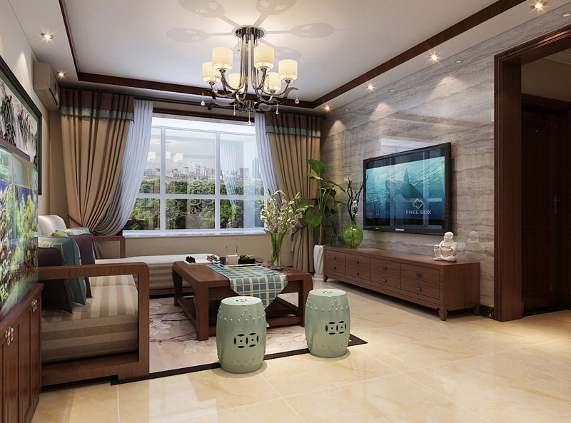 瀚唐136㎡四室兩廳簡中式