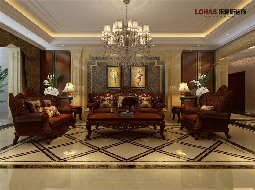 陽光東尚400平米美式裝修 陽光東尚400平米美式裝修