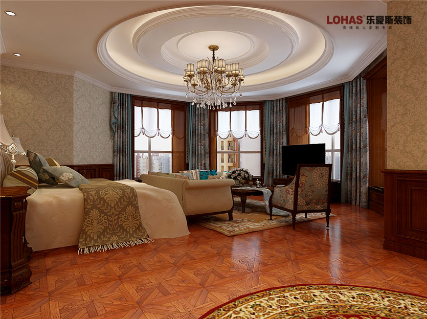 陽光東尚400平米美式裝修 陽光東尚400平米美式裝修