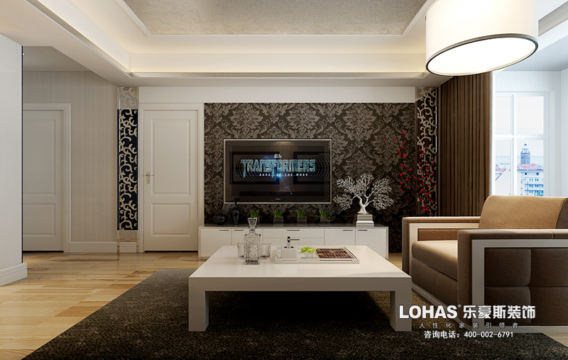 上東花園三室兩廳139㎡現(xiàn)代風(fēng)格