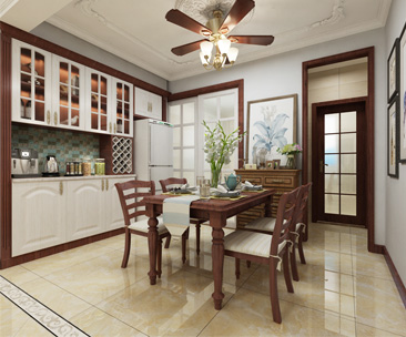 天海譽天下139平米三室兩廳兩衛(wèi)美式風(fēng)格