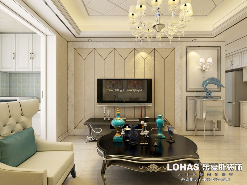 保利拉菲兩室兩廳89平后奢風格 保利拉菲兩室兩廳89平后奢風格