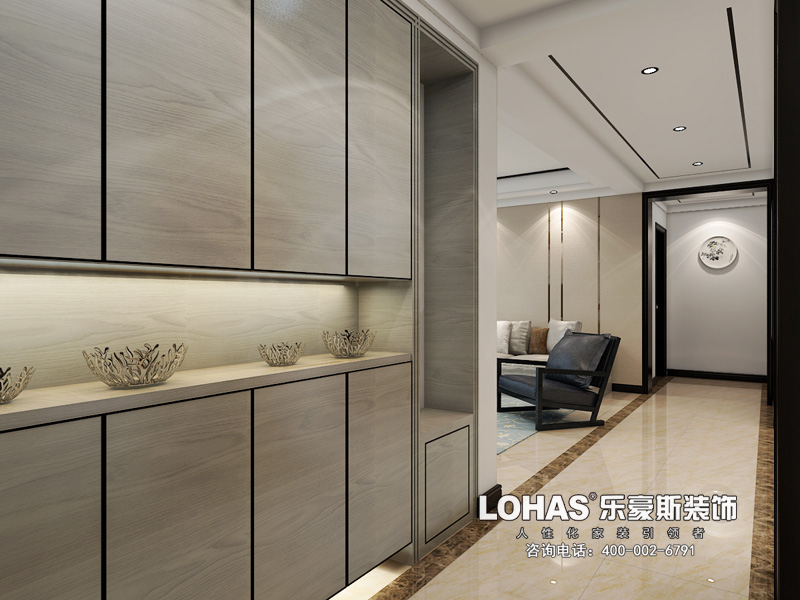 啟銳園小區(qū)135三室兩廳新中式簡約風(fēng)格