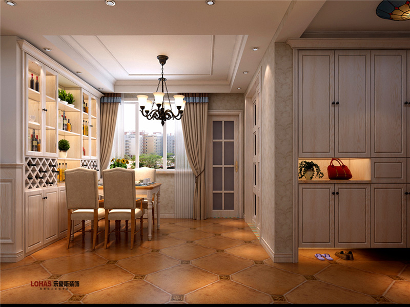 歐景園150平三室兩廳美式風(fēng)格裝修效果圖