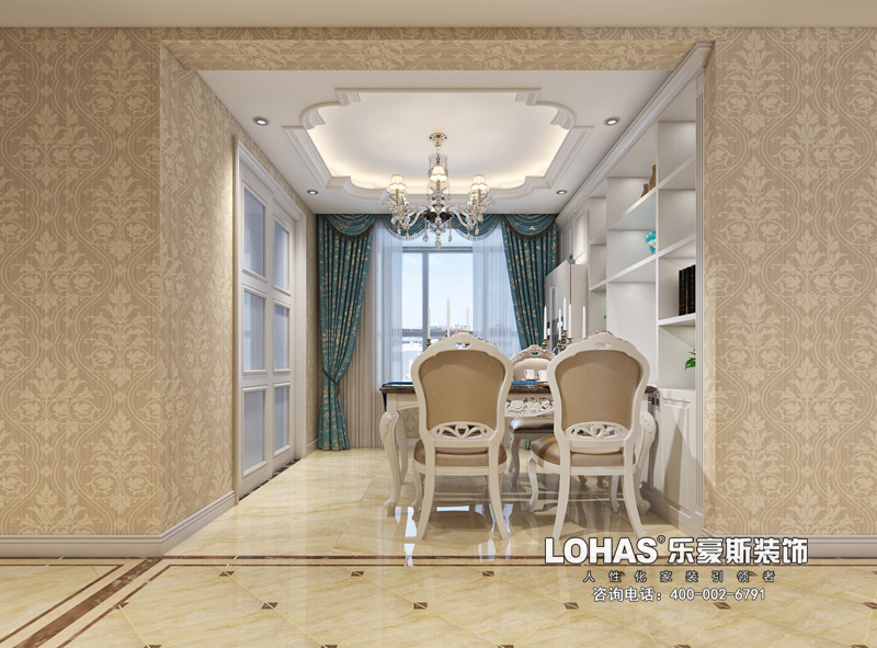 龍溪城138平米三室歐式