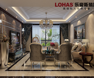 東勝紫御府220㎡4室2廳歐式風(fēng)格裝修效果圖