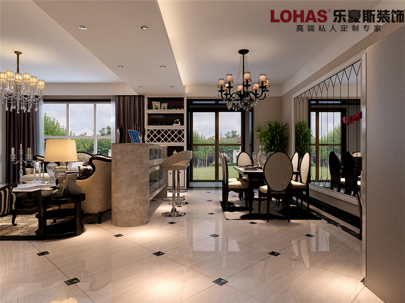 天山水榭花都122平3室2廳裝修效果圖