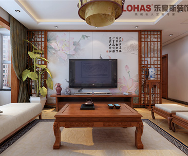 海棠灣140平米三居中式裝修效果圖