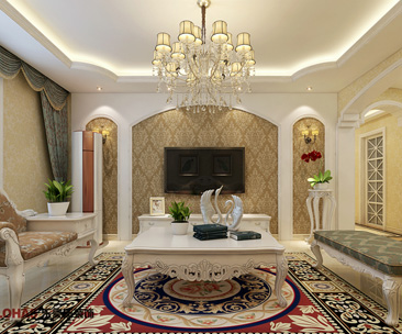 瀚唐137平簡歐裝修效果圖