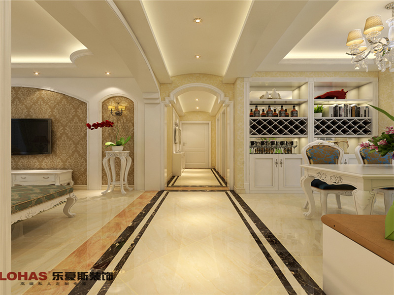 瀚唐137平簡歐裝修效果圖